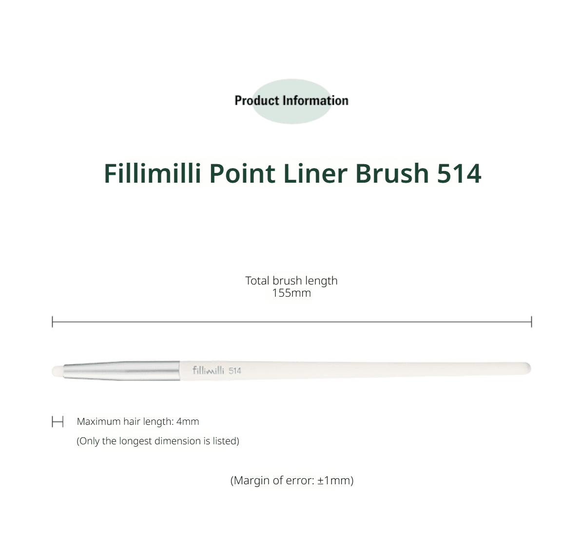 Fillimilli Point Liner Brush 514 (1ea) detail 7