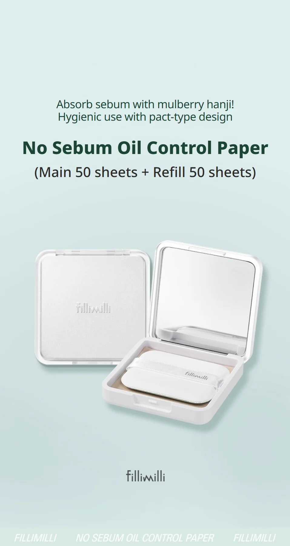 Fillimilli No Sebum Oil Control Paper 50sheets (2ea) detail 1