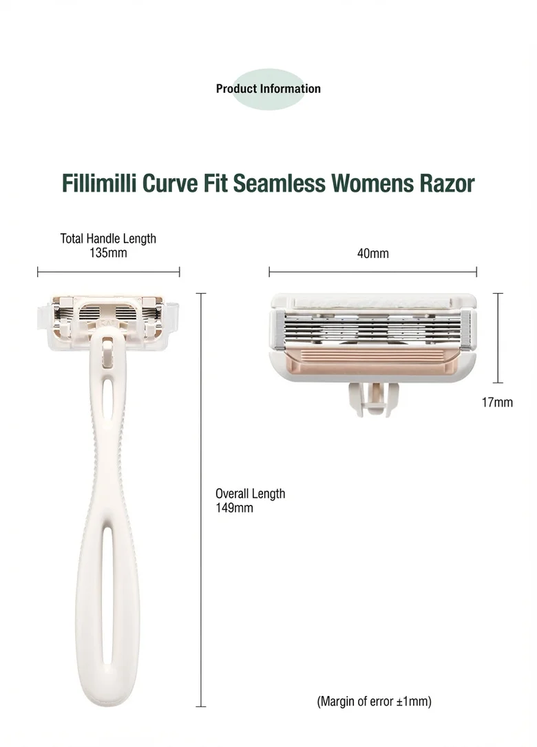 Fillimilli Curve Fit Seamless Women’s Razor (1ea) detail 3