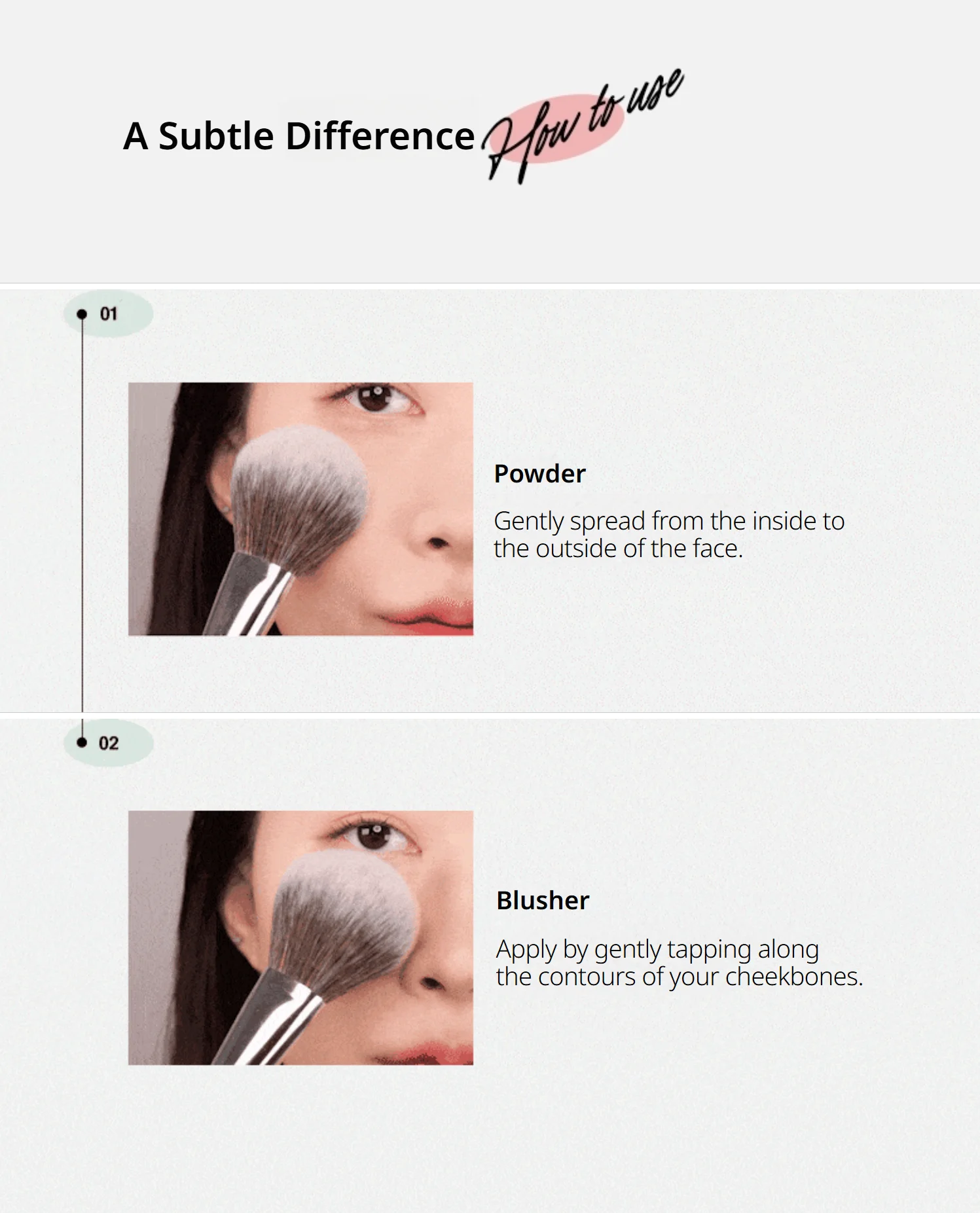 Fillimilli Perfect Powder Brush 880 (1ea) detail 5