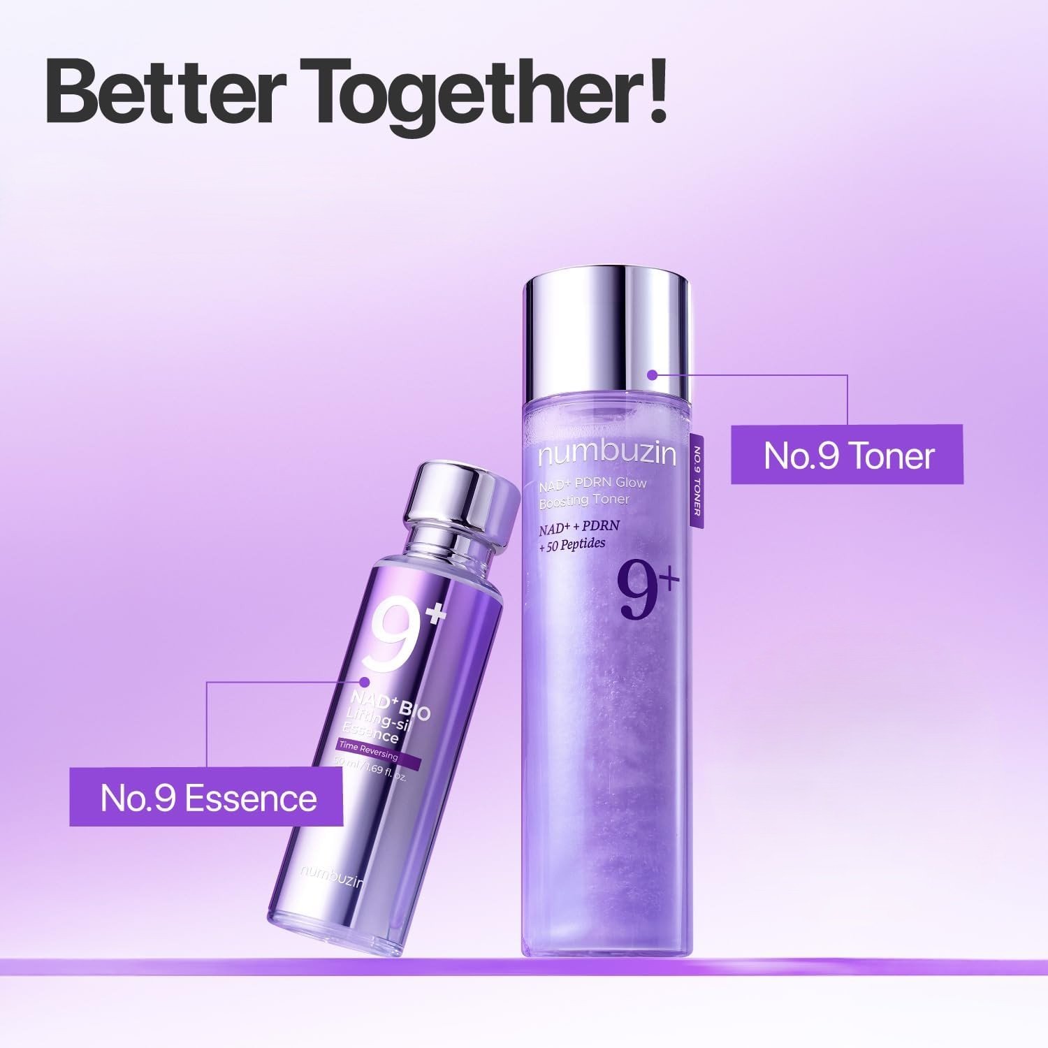 numbuzin No.9 NAD+ PDRN Glow Boosting Toner 5.07 fl. oz.(150ml) detail 6