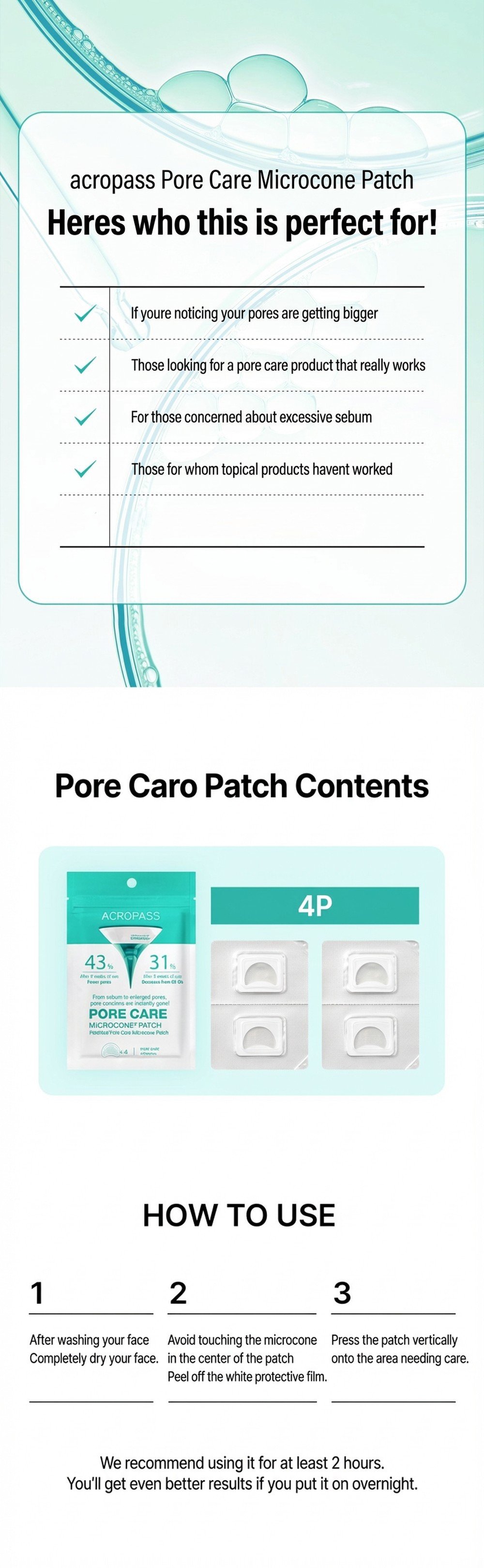 acropass Pore Care Microcone Patch (4ea) detail 9