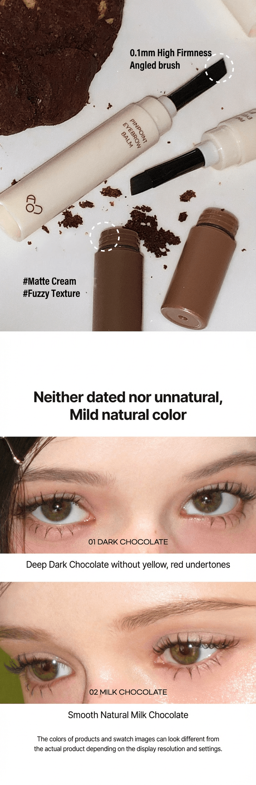 [2colors] AOU Pinpoint Eyebrow Balm 0.07 oz.(2g) detail 2