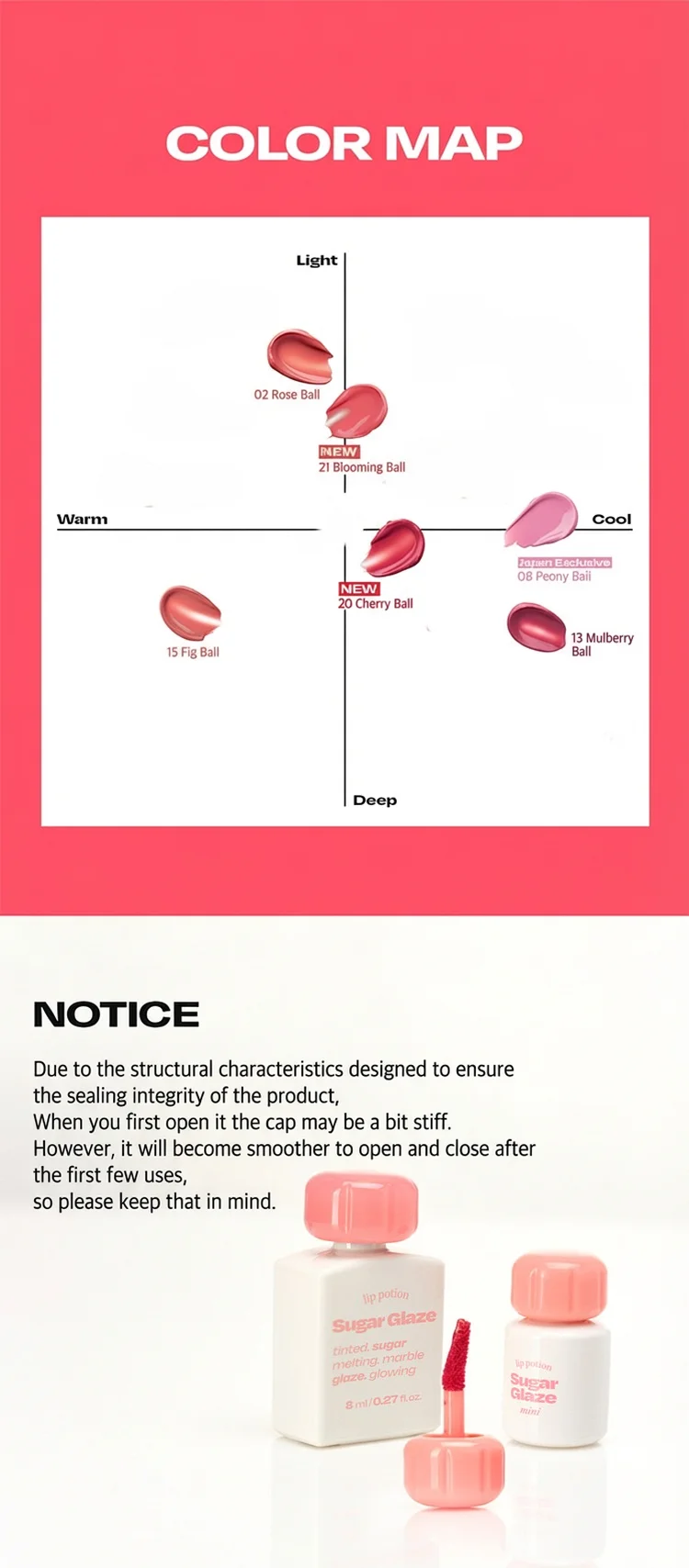 [6colors] alternativestereo Lip Potion Sugar Glaze Mini Lip Tint 0.13 fl. oz.(4ml) detail 10