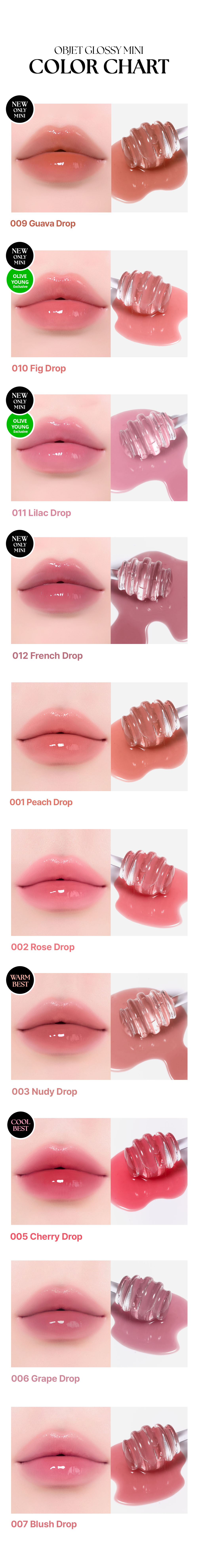 [6colors] muzigae mansion Objet Glossy Mini 0.06 oz.(1.8g) detail 2