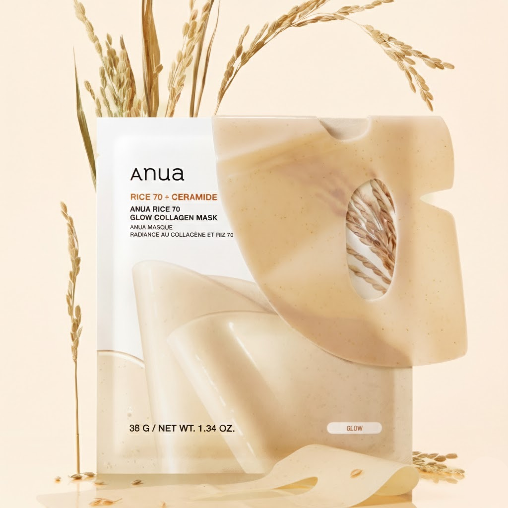 Anua Rice 70 Glow Collagen Mask 1.34 oz.(38g) x 4ea - Image 2 of 2