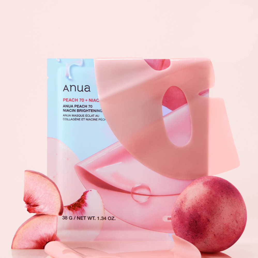 Anua Peach 70 Niacin Brightening Collagen Mask 1.34 oz.(38g) x 4ea - Image 2 of 2