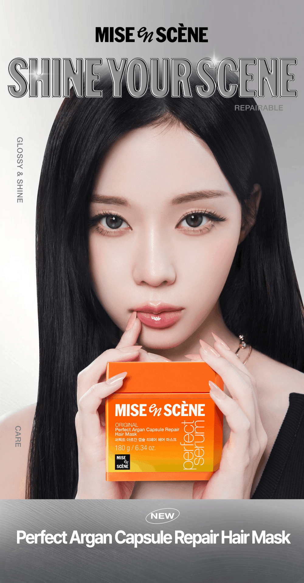 Mise-en-scène Perfect Argan Capsule Repair Hairmask 6.34 oz.(180g) detail 1