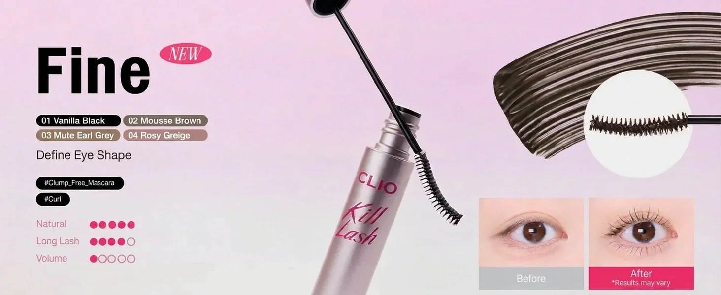 [2colors] CLIO Kill Lash Superproof Mascara Fine 0.22 oz.(6.5g) detail 7