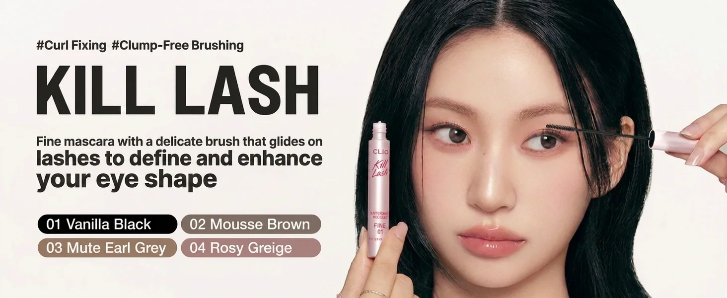 [2colors] CLIO Kill Lash Superproof Mascara Fine 0.22 oz.(6.5g) detail 1