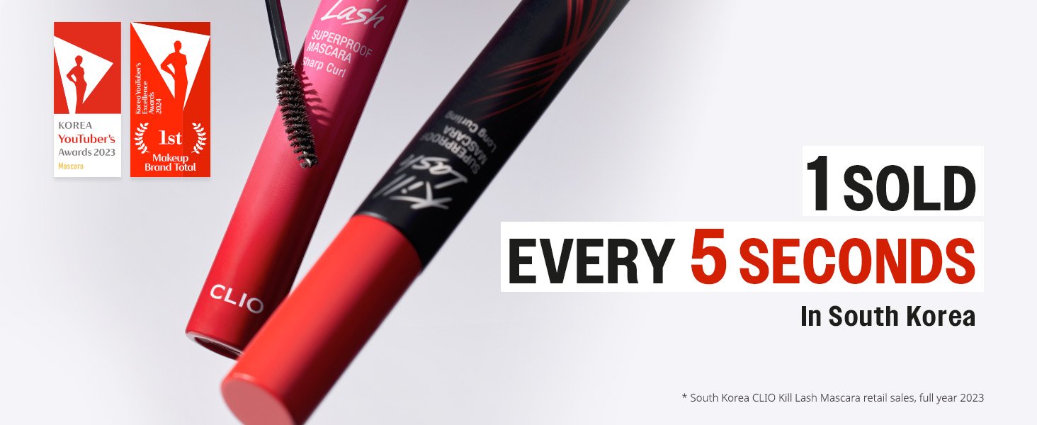 [2colors] CLIO Kill Lash Superproof Mascara Fine 0.22 oz.(6.5g) detail 2