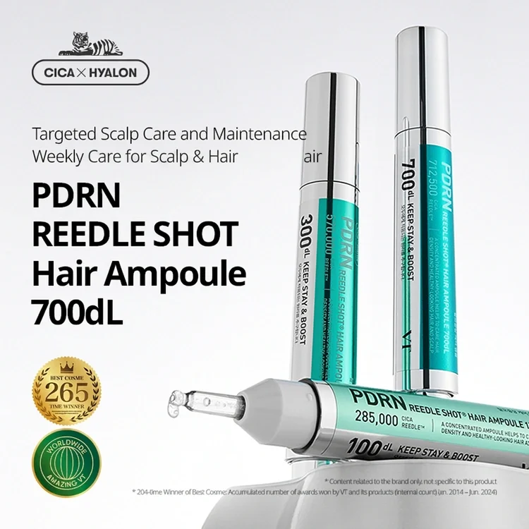 VT PDRN Reedle Shot Hair Ampoule 700dl 0.50 fl. oz.(15ml) detail 1