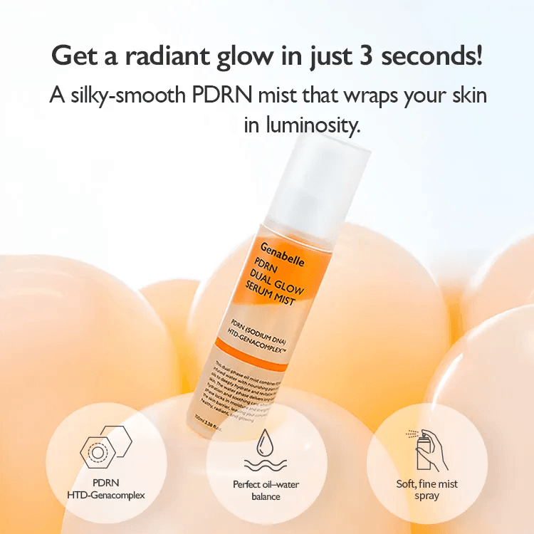 Genabelle PDRN Dual Glow Serum Mist 3.38 fl. oz.(100ml) detail 2