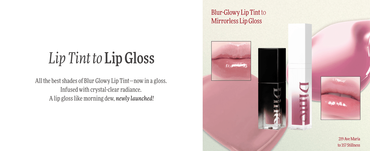[10colors] Dinto (snow White Collection) Mirrorless Lip Oil Gloss 0.13 fl. oz.(4ml) detail 2