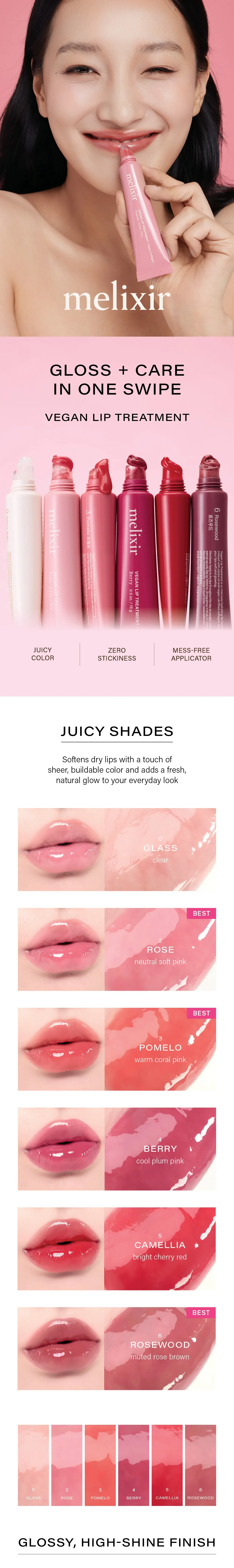 [6colors] melixir Vegan Lip Treatment 0.5 oz.(15g) detail 1