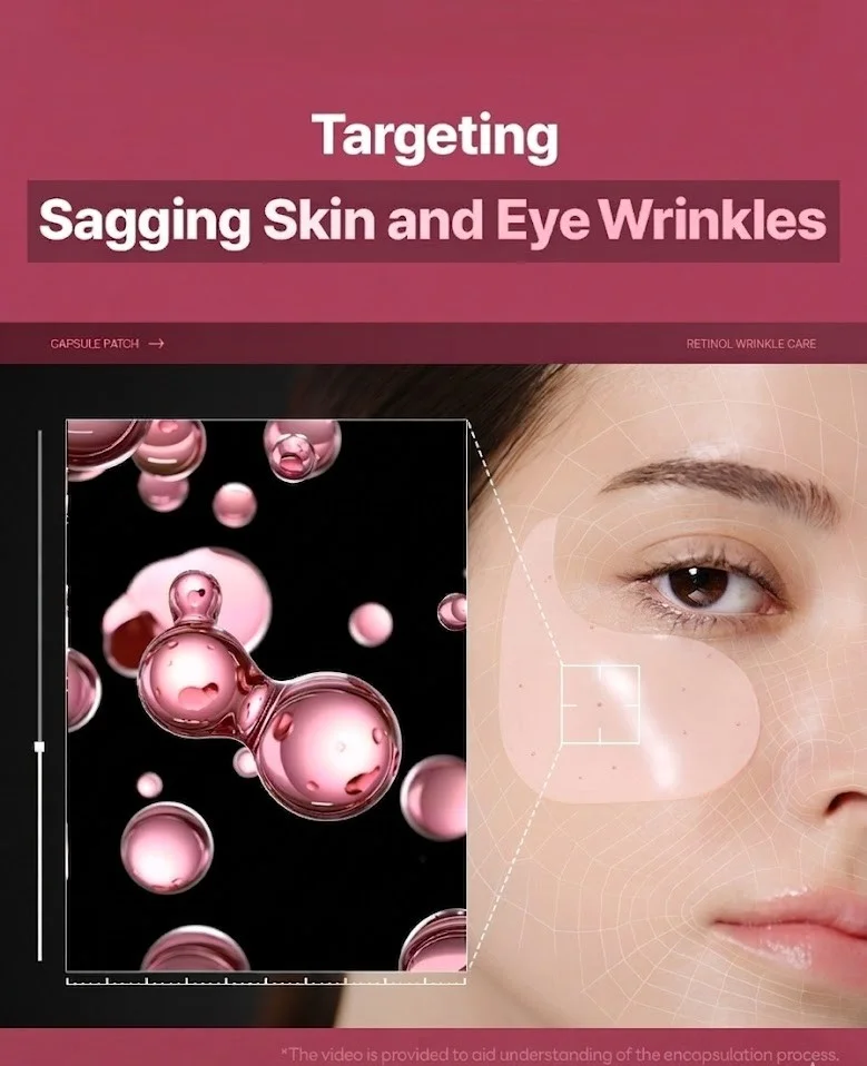 MEDIHEAL Collagen Capsule Patch Retinol Wrinkle Lifting 60ea 3.73 fl. oz.(106g) detail 2
