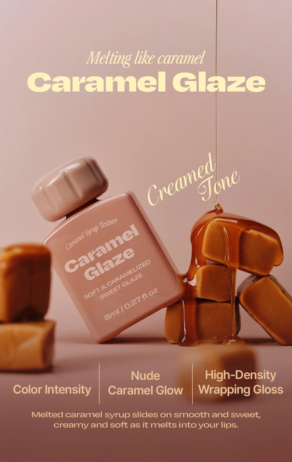 [5colors] alternativestereo Lip Potion Caramel Glaze 0.27 fl. oz.(8ml) detail 2