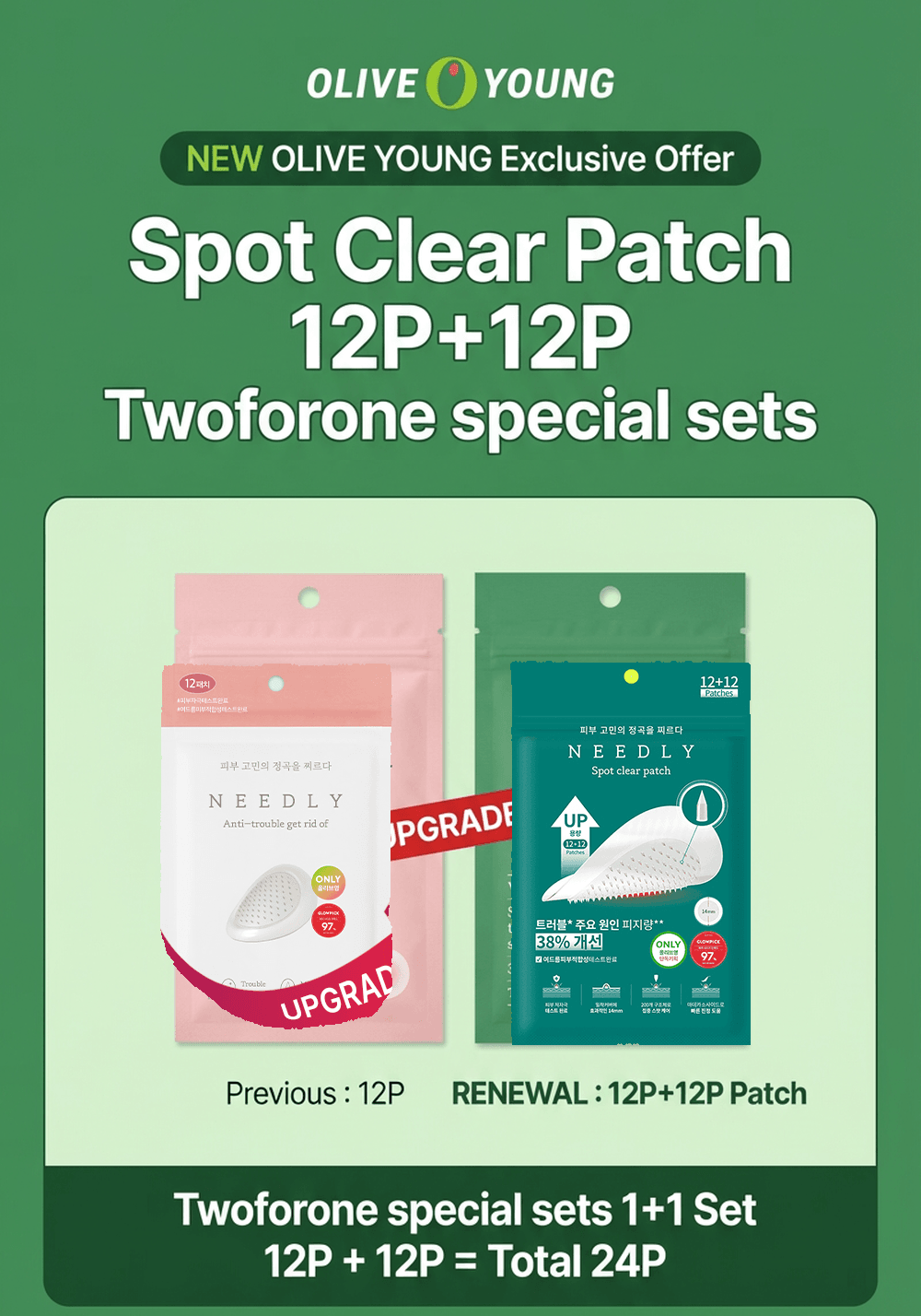 NEEDLY Spot Clear Patch 12+12 patches 0.003 oz.(96g) detail 3