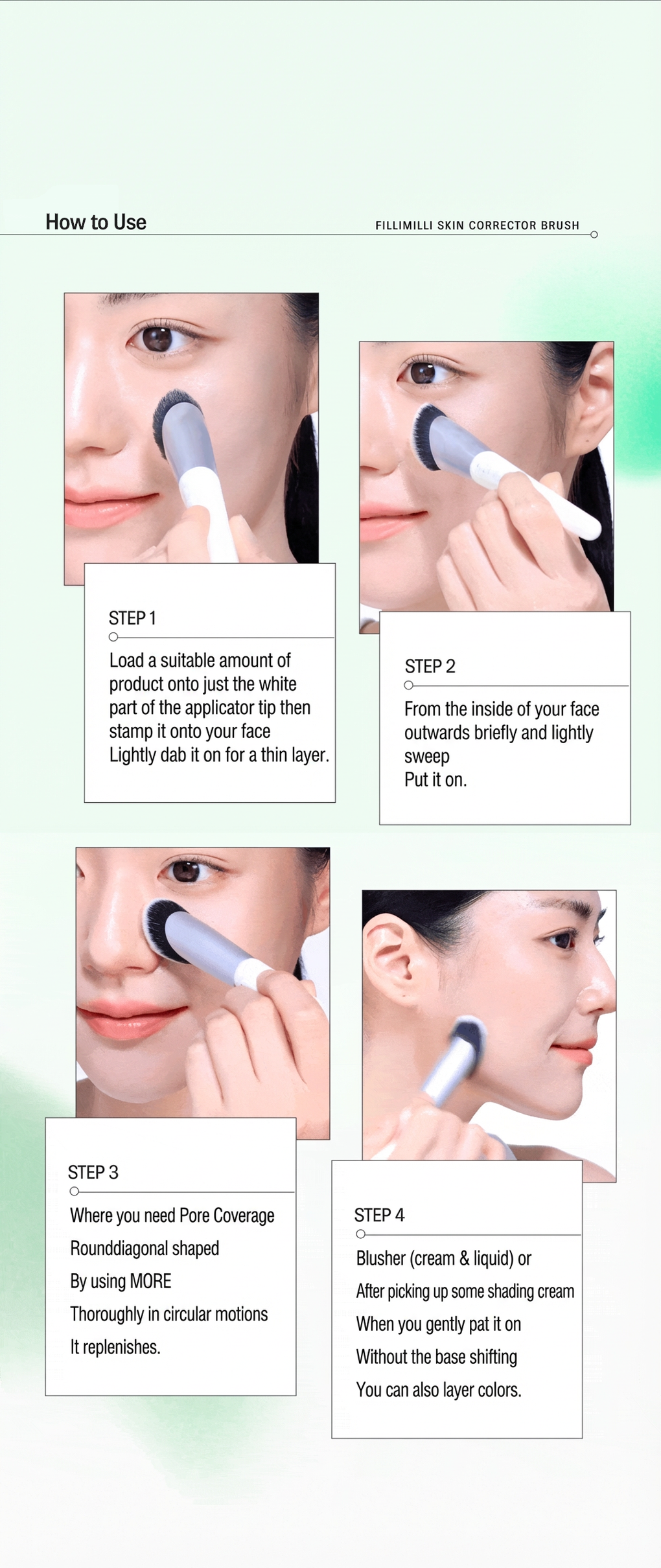 Fillimilli Skin Corrector Brush 829 (1ea) detail 7