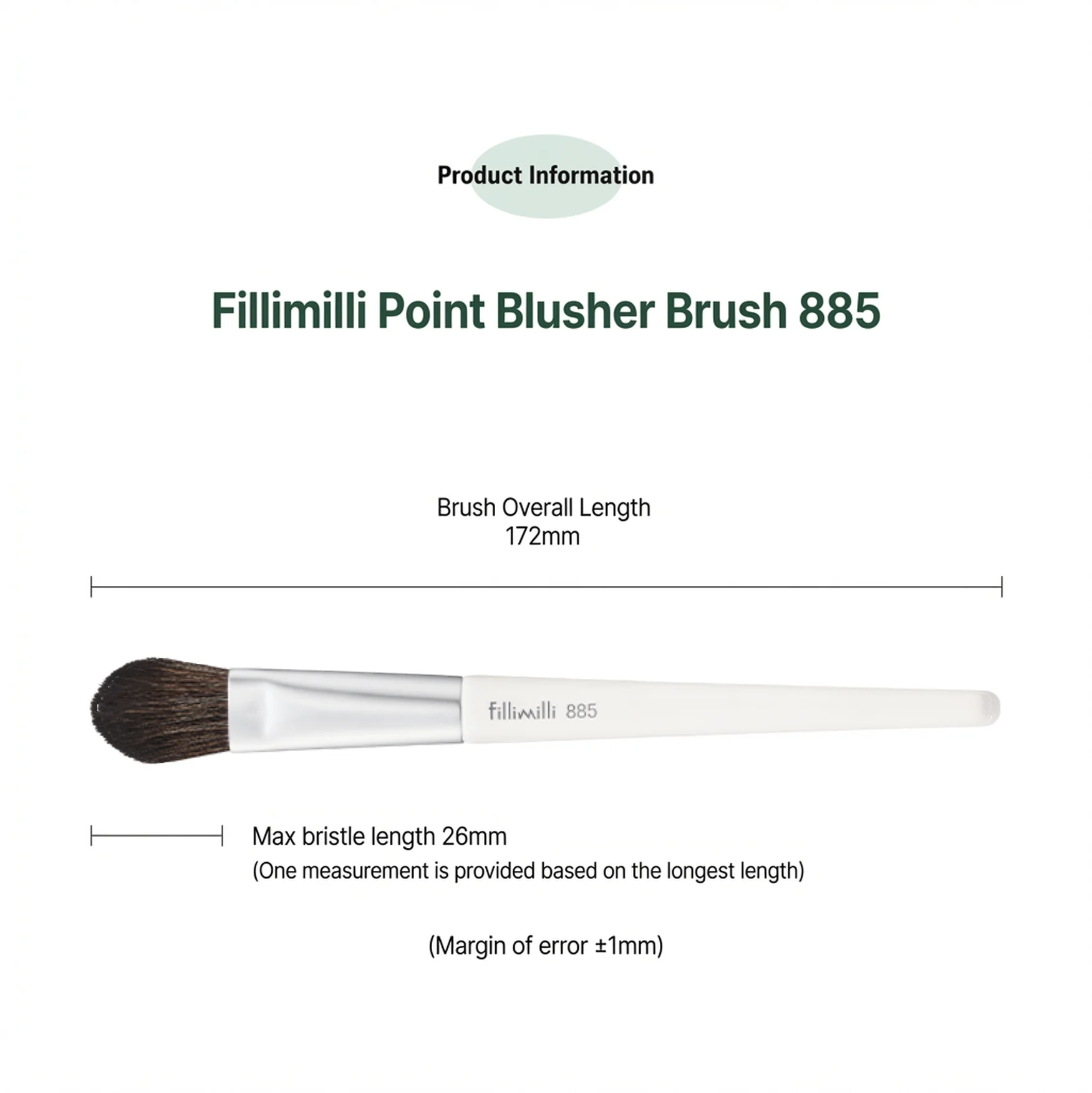 Fillimilli Point Blusher Brush 885 (1ea) detail 6
