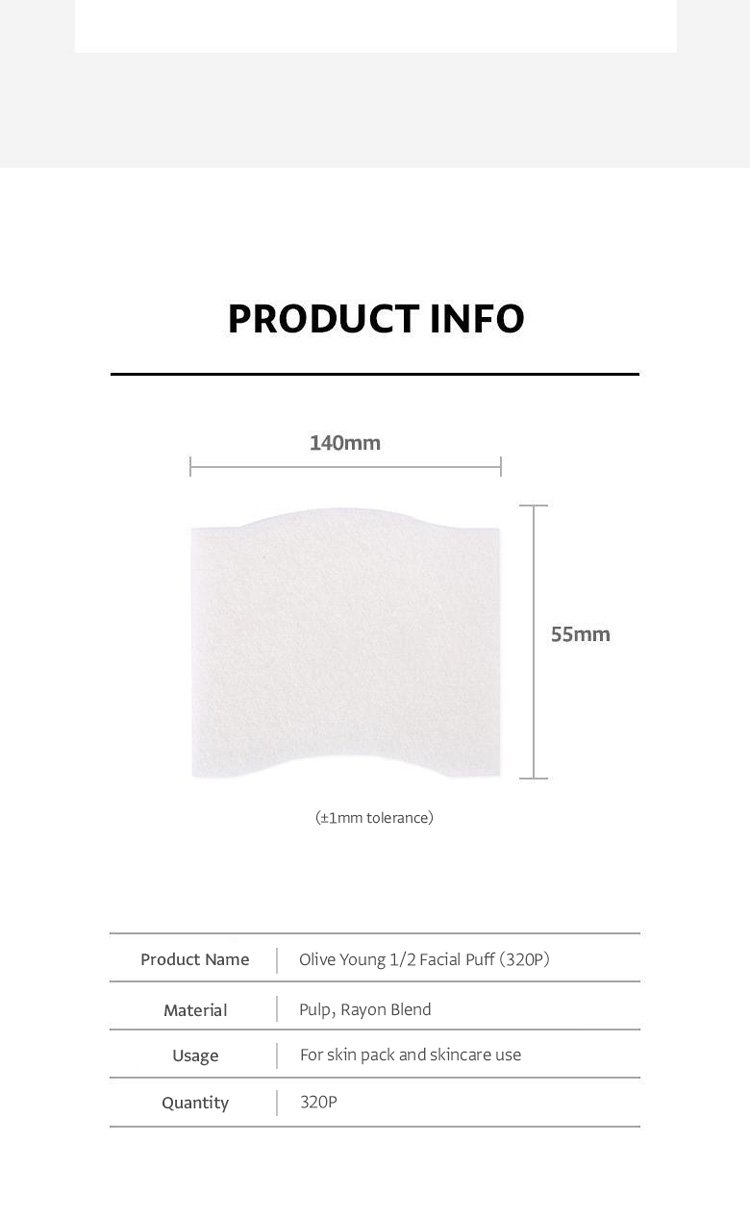 OLIVEYOUNG 1/2 Facial Puff (320ea) detail 3