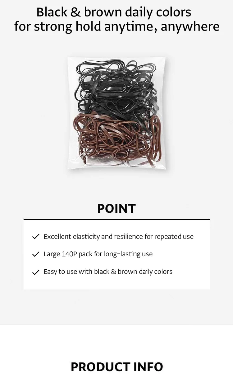 OLIVEYOUNG Hair Rubber Band (140ea) detail 2
