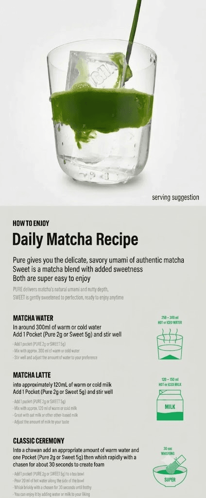 SUPER MATCHA Sweet Pocket 0.18 oz.(5g) x 10ea detail 5