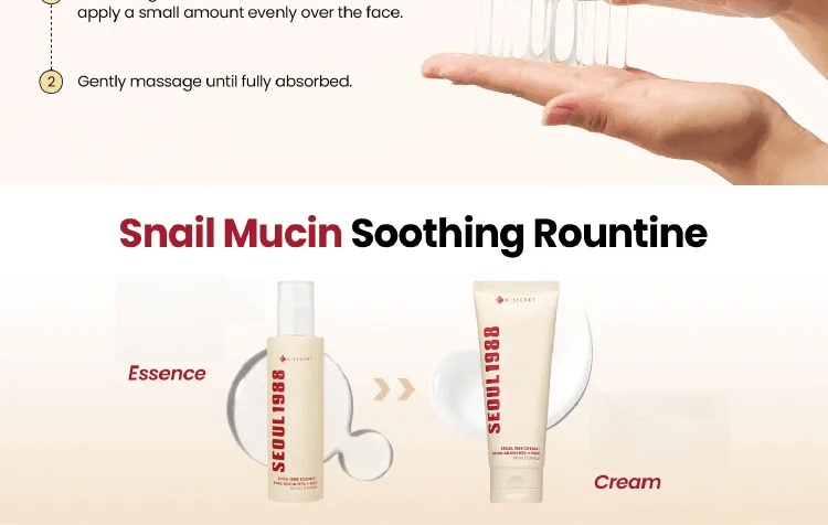 K-SECRET Seoul 1988 Cream : Snail Mucin 93% + Rice 3.38 fl. oz.(100ml) detail 2
