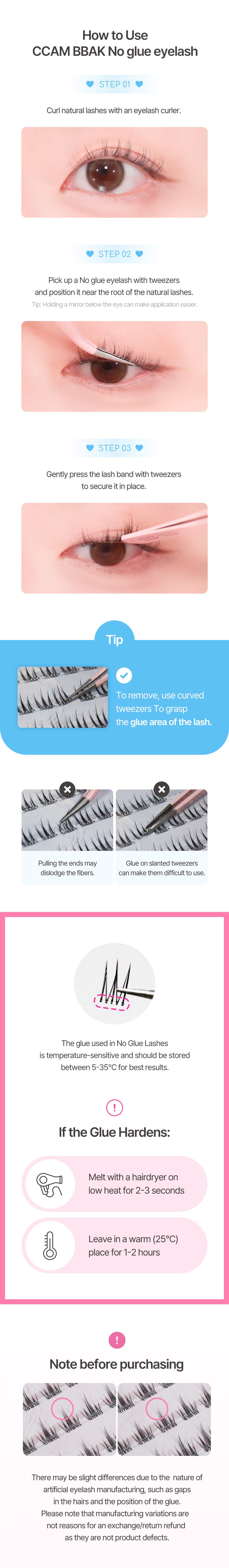 [5types] ccambbak No Glue Eyelash detail 6