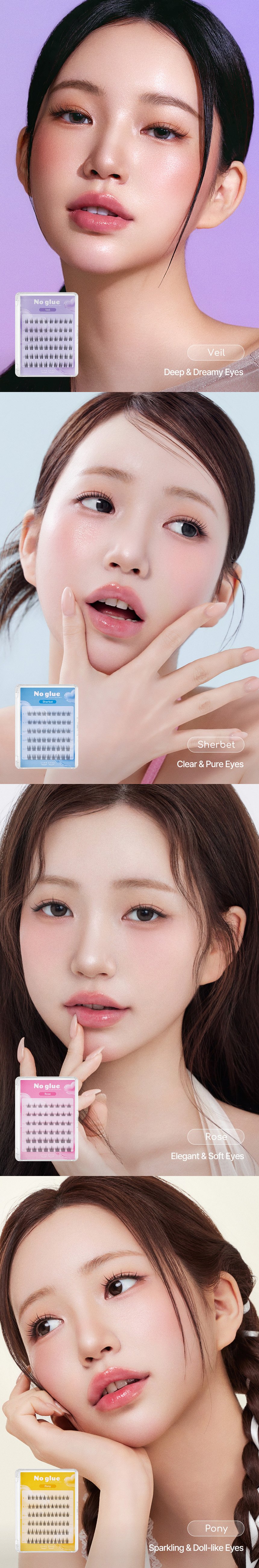 [5types] ccambbak No Glue Eyelash detail 5
