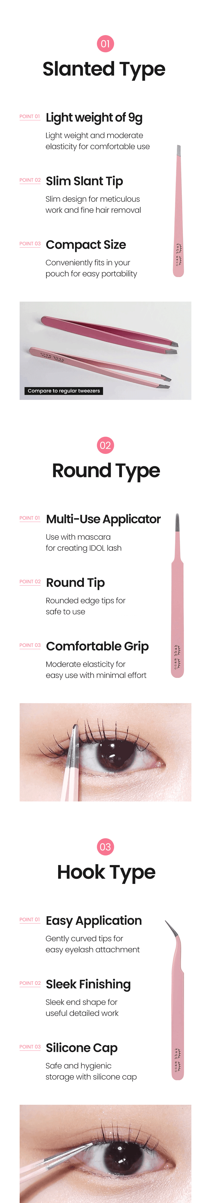 [3types] ccambbak Pink Tweezer detail 2