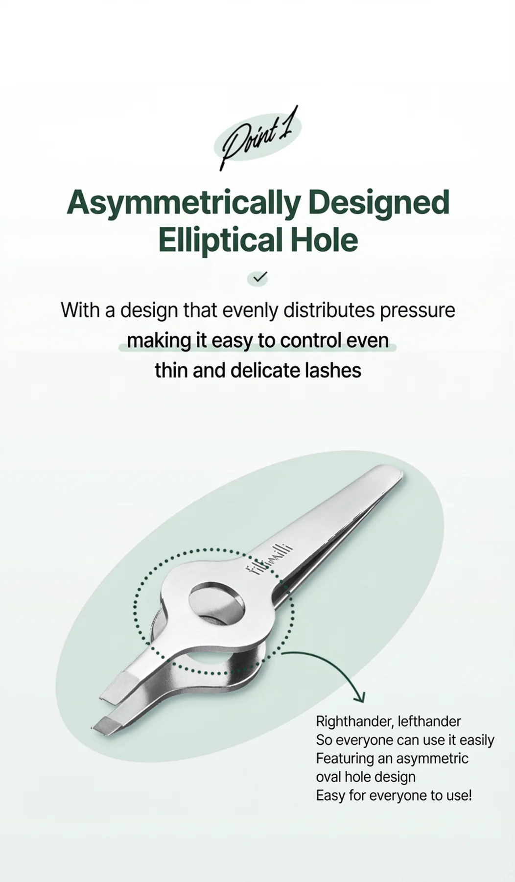 Fillimilli Soft Grip Tweezers (1ea) detail 2