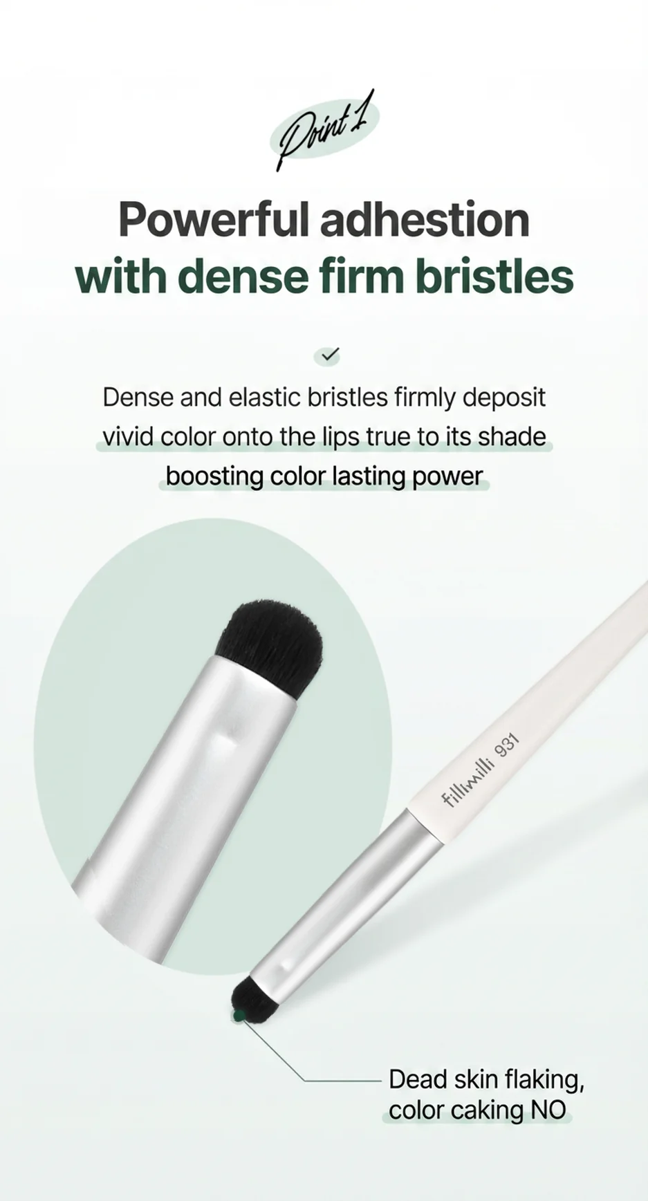 Fillimilli Portable Wide Lip Brush 931 (1ea) detail 2