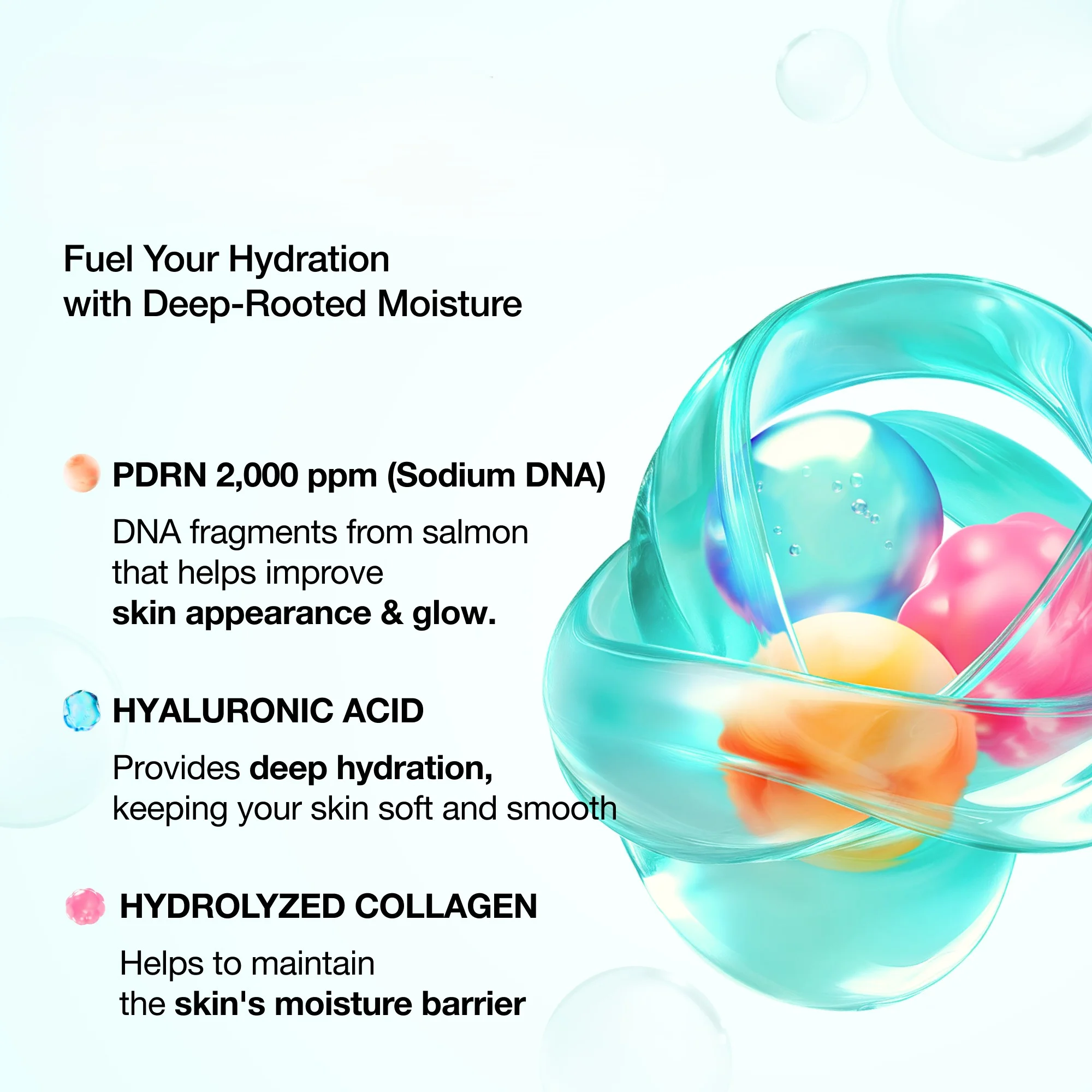 Anua PDRN Hyaluronic Acid Hydrating Capsule Mist 3.38 fl. oz.(100ml) detail 2