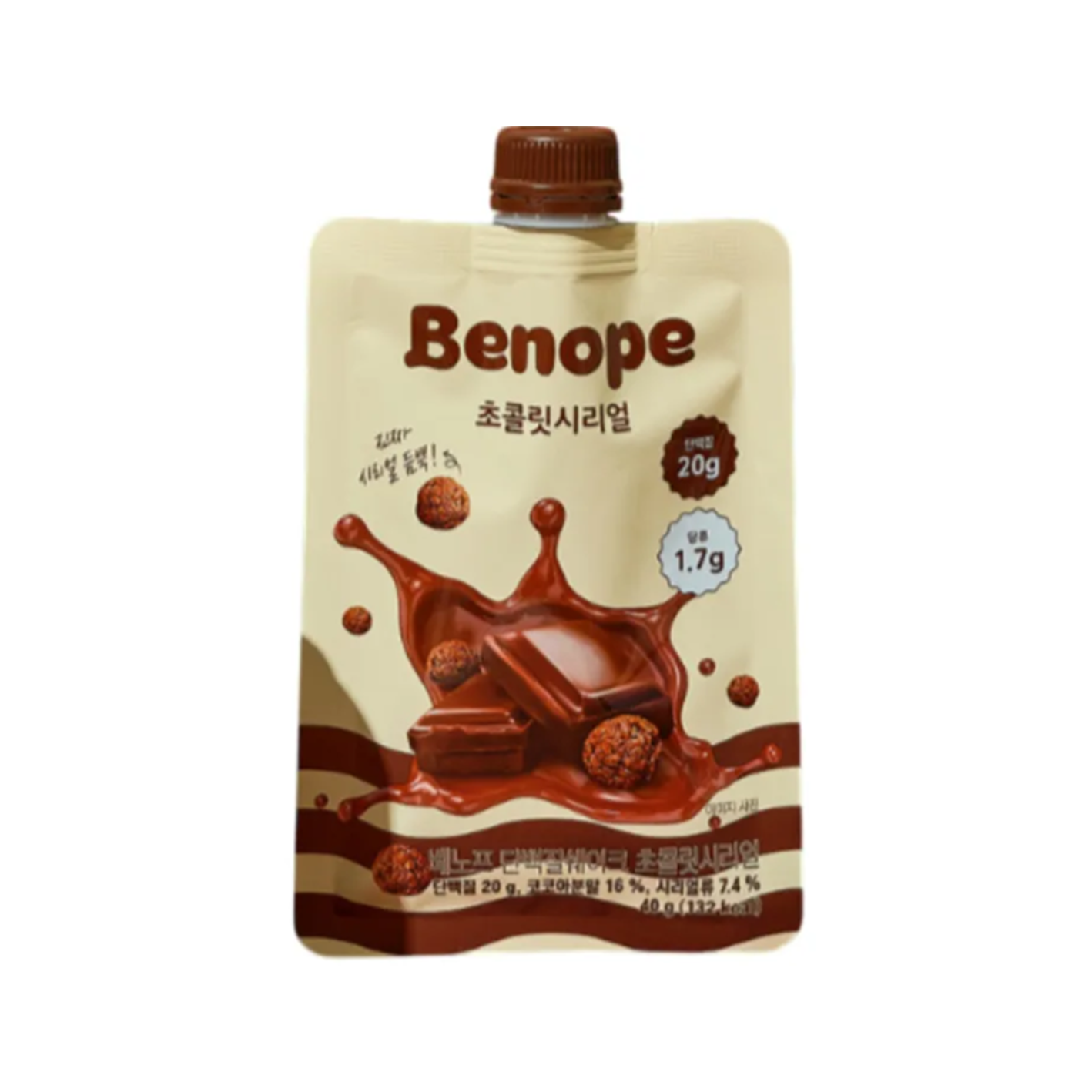 Benope Protein Shake Chocolate Cereal 1.41 oz.(40g) | OLIVE YOUNG US