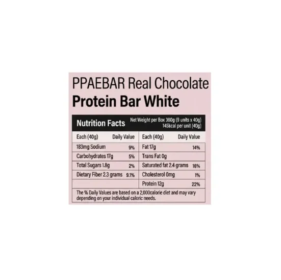 [4flavors] PPAEBAR Real Chocolate Protein Bar 1.4 oz.(40g) detail 7