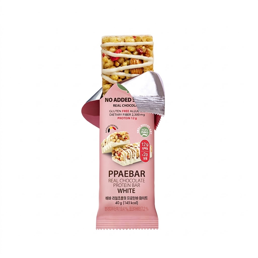 [4flavors] PPAEBAR Real Chocolate Protein Bar 1.4 oz.(40g) - Image 3 of 8