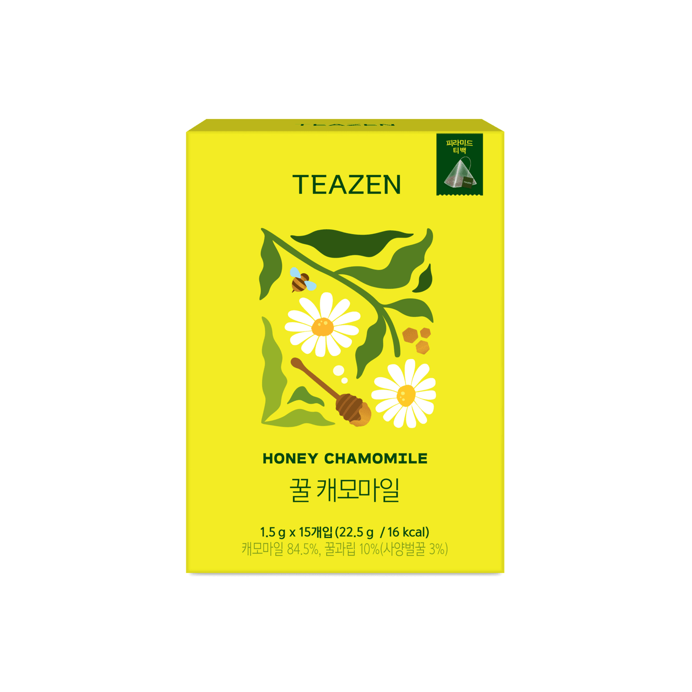 Teazen Honey Chamomile Pyramid 0.79 oz.(22.5g) x 15ea detail 1