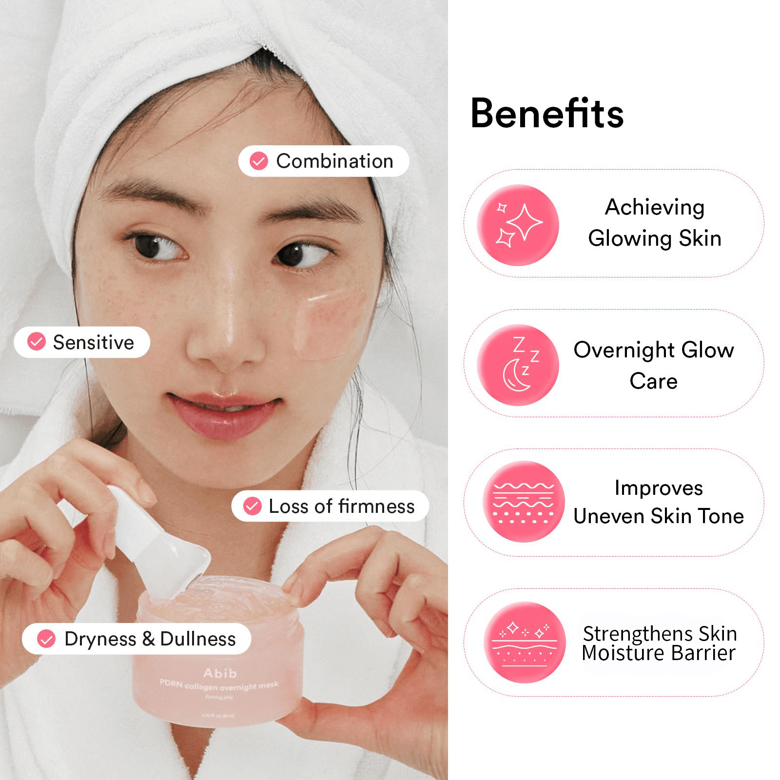 Abib PDRN Collagen Overnight Mask Firming Jelly 2.70 fl. oz.(80ml) detail 2