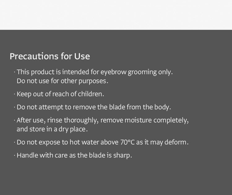 OLIVEYOUNG Slim Head Eyebrow Razor (2ea) detail 4