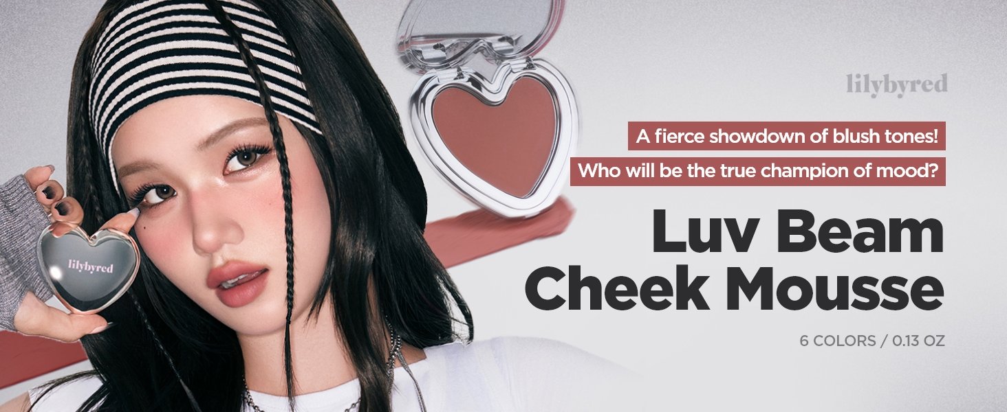 [6colors] lilybyred Luv Beam Cheek Mousse 0.13 oz.(3.8g) detail 1