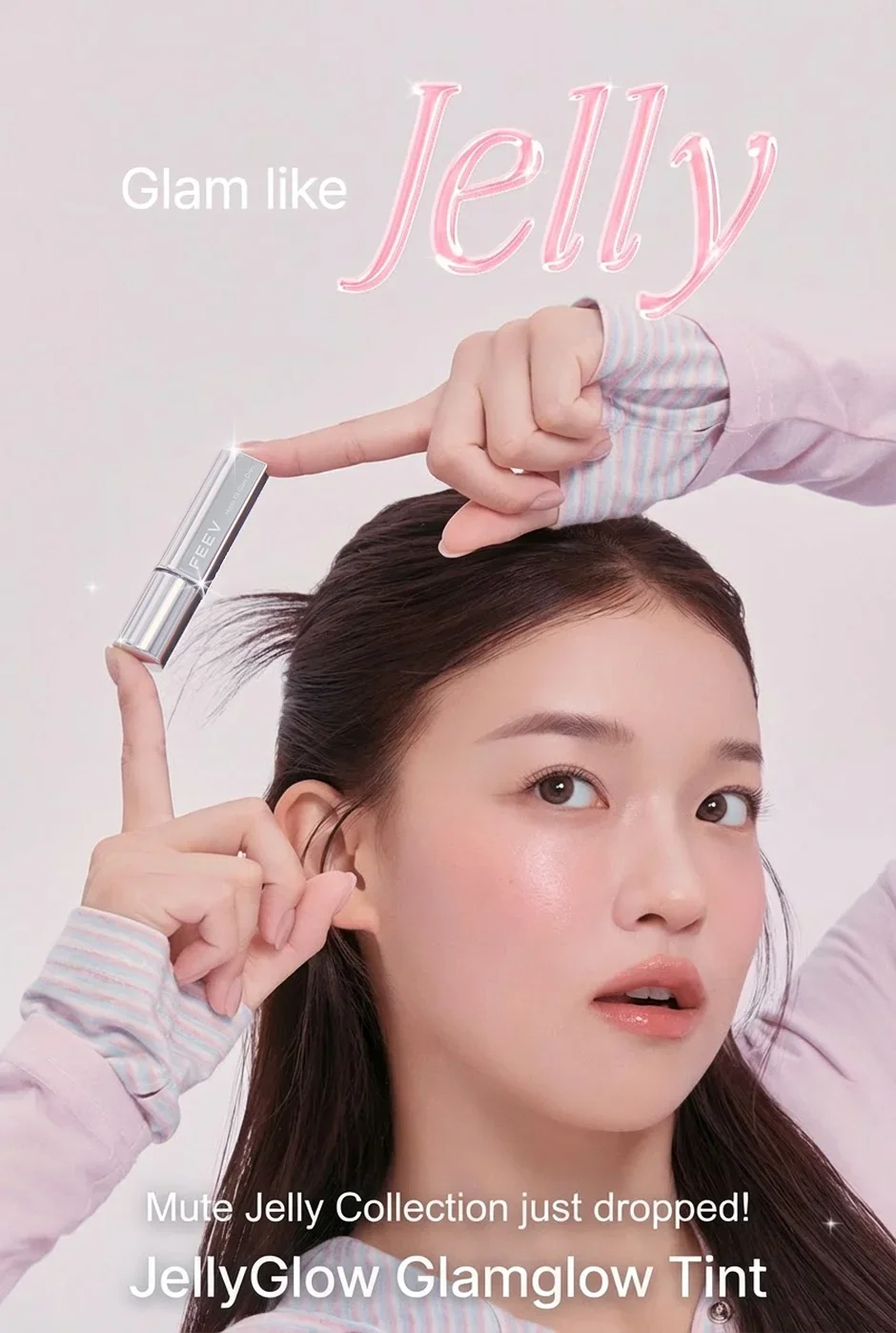 [6colors] FEEV Hyper-fit Glam Drop Honey Dew 0.11 oz.(3.3g) detail 1