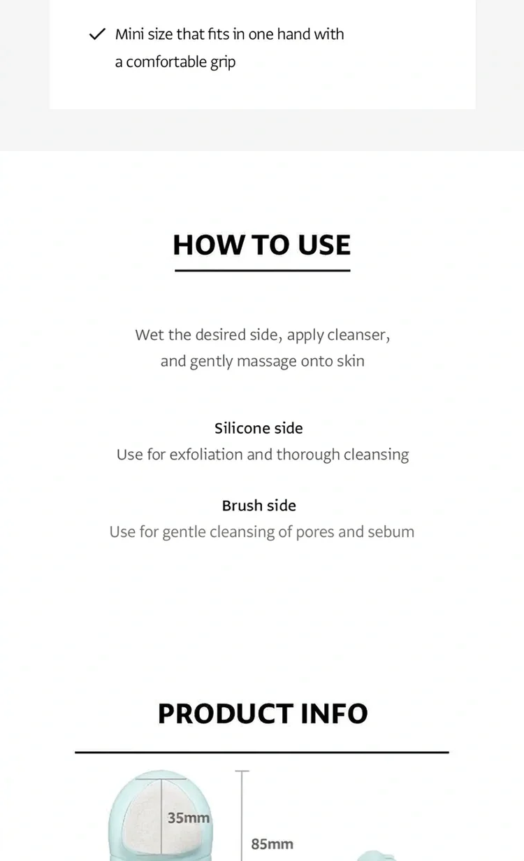 OLIVEYOUNG Pore Cleansing Dual Brush detail 3