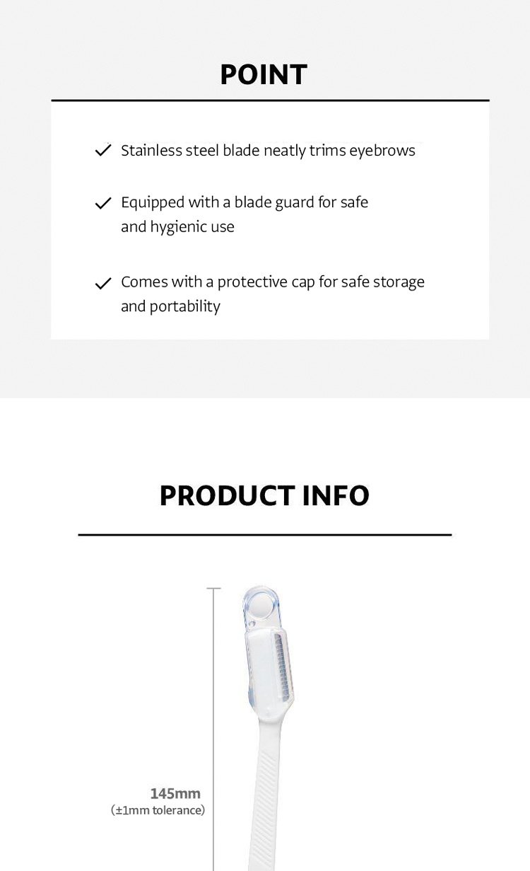 OLIVEYOUNG Safety Eyebrow Razor (2ea) detail 3