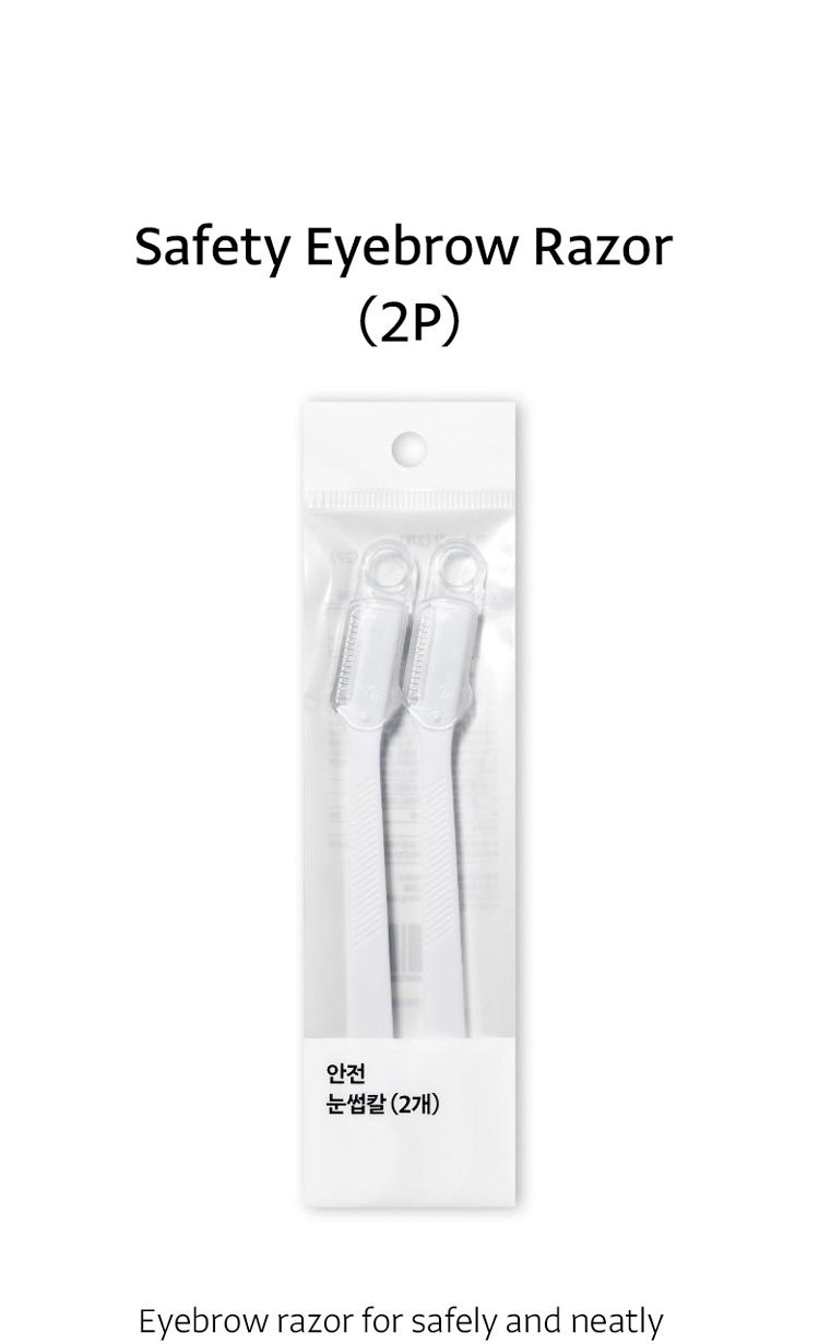 OLIVEYOUNG Safety Eyebrow Razor (2ea) detail 1