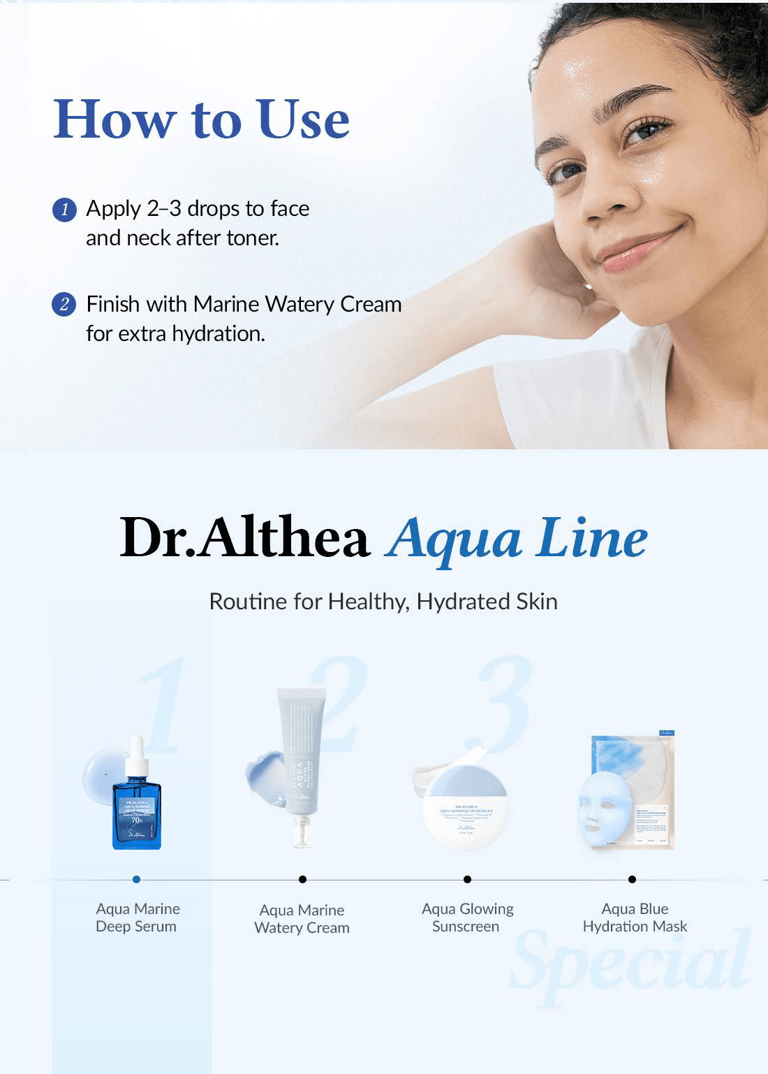 Dr.Althea Aqua Marine Deep Serum 1.01 fl. oz.(30ml) detail 5