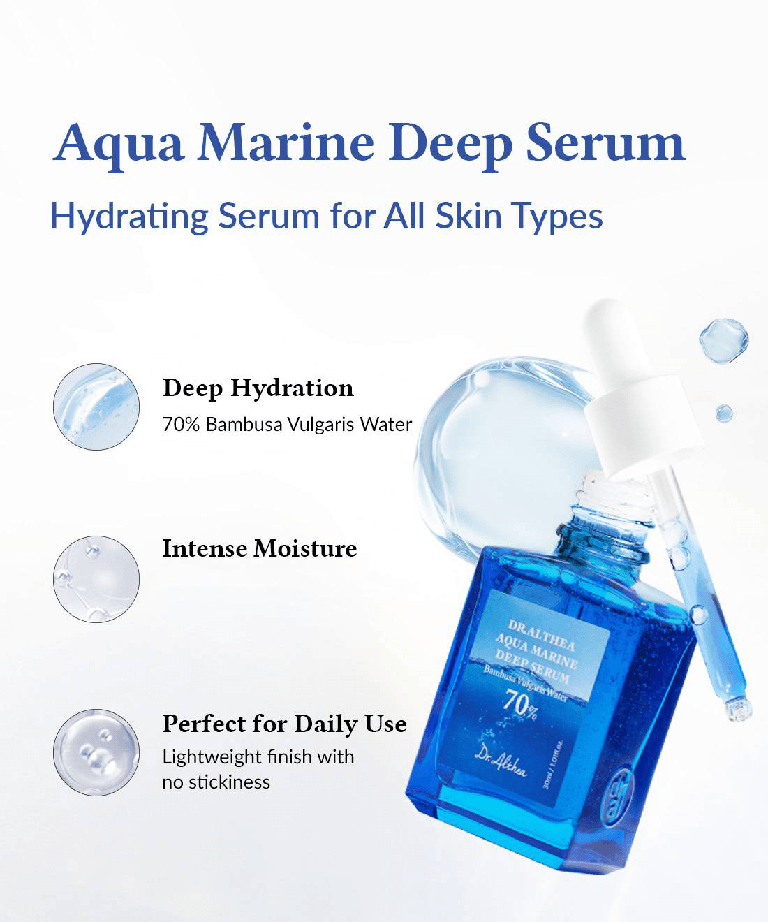 Dr.Althea Aqua Marine Deep Serum 1.01 fl. oz.(30ml) detail 1