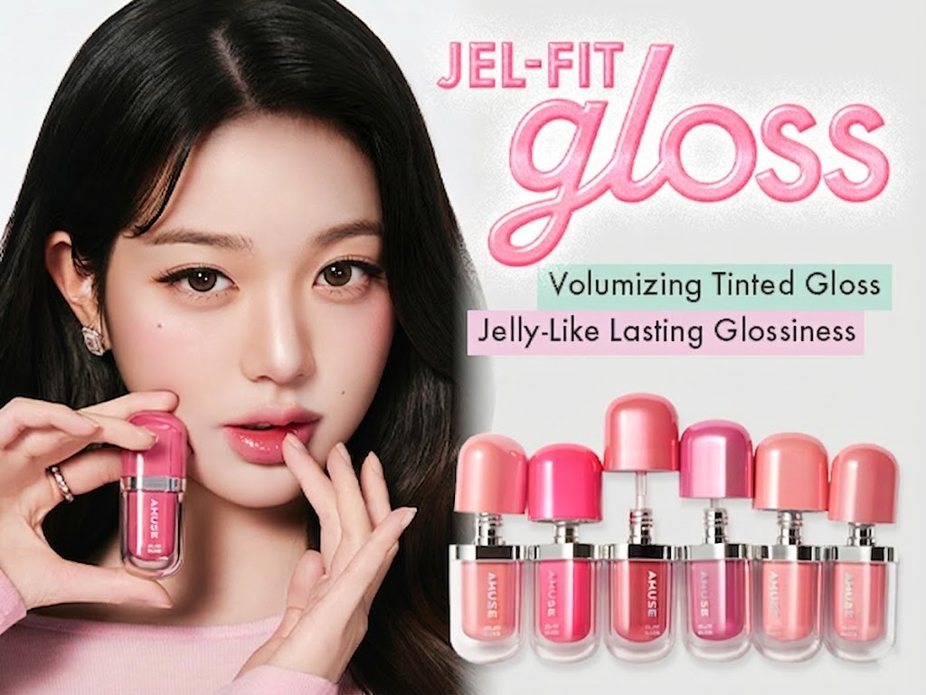 10colors] AMUSE Jel-fit Gloss 0.13 oz.(3.8g) | OLIVE YOUNG US