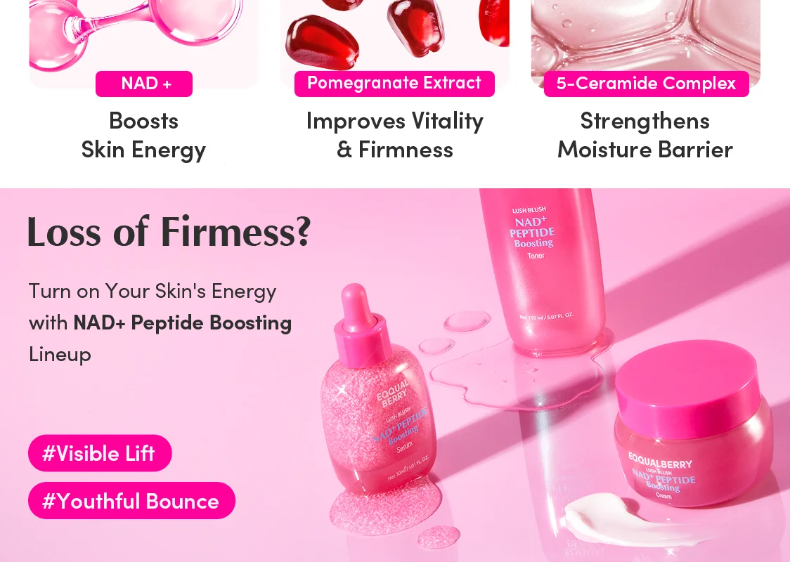 EQQUALBERRY Nad+ Peptide Boosting Serum 1.01 fl. oz.(30ml) detail 4