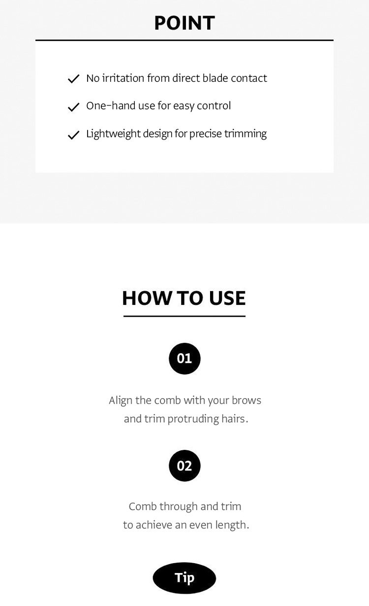 OLIVEYOUNG Eyebrow Scissors With Comb detail 3